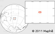 Blank Location Map of the area around 41° 51' 59" S, 166° 31' 30" W