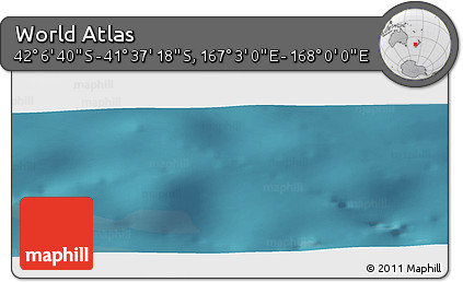 Satellite Panoramic Map of the Area around 41° 51' 59" S, 167° 31' 30" E