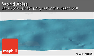 Satellite Panoramic Map of the Area around 41° 51' 59" S, 167° 31' 30" E
