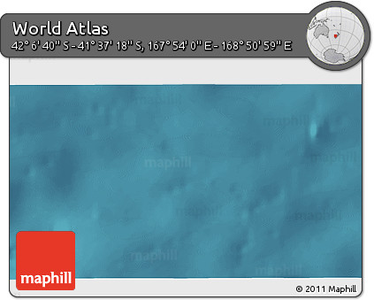 Satellite 3D Map of the Area around 41° 51' 59" S, 168° 22' 30" E