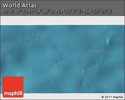 Satellite 3D Map of the Area around 41° 51' 59" S, 168° 22' 30" E