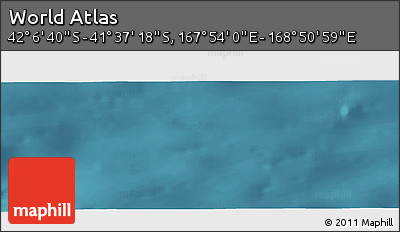 Satellite Panoramic Map of the Area around 41° 51' 59" S, 168° 22' 30" E