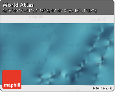 Satellite 3D Map of the Area around 41° 51' 59" S, 16° 13' 30" E
