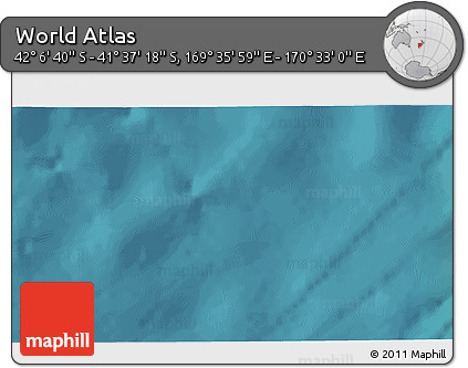 Satellite 3D Map of the Area around 41° 51' 59" S, 170° 4' 29" E