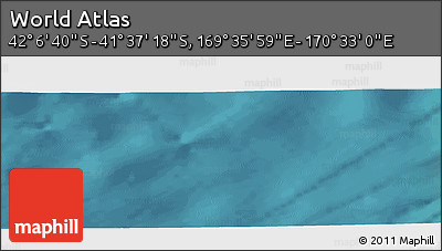 Satellite Panoramic Map of the Area around 41° 51' 59" S, 170° 4' 29" E