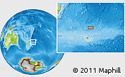 Physical Location Map of the area around 41° 51' 59" S, 175° 52' 30" W