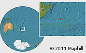 Satellite Location Map of the area around 41° 51' 59" S, 178° 25' 30" W
