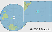 Savanna Style Location Map of the area around 41° 51' 59" S, 178° 25' 30" W