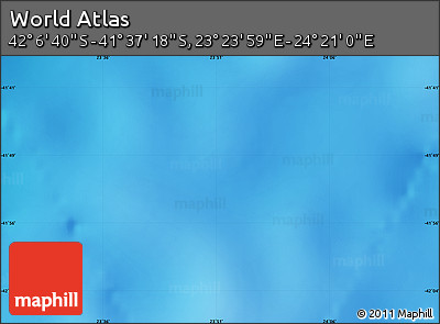 Physical Map of the Area around 41° 51' 59" S, 23° 52' 30" E
