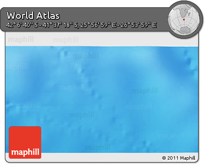 Physical 3D Map of the Area around 41° 51' 59" S, 26° 25' 29" E