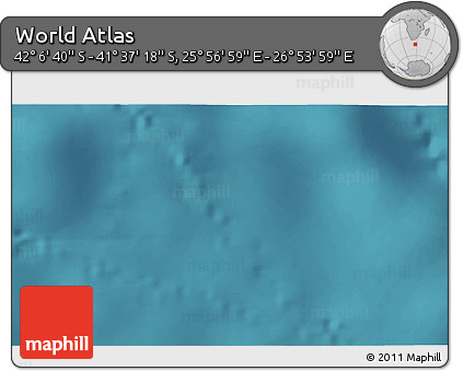 Satellite 3D Map of the Area around 41° 51' 59" S, 26° 25' 29" E