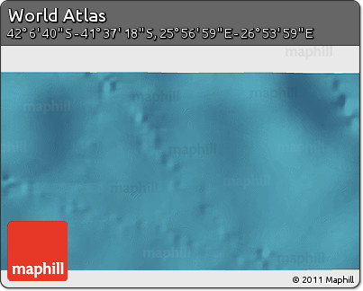 Satellite 3D Map of the Area around 41° 51' 59" S, 26° 25' 29" E