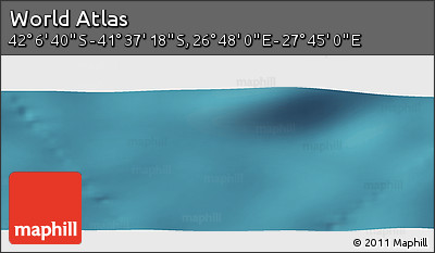 Satellite Panoramic Map of the Area around 41° 51' 59" S, 27° 16' 29" E