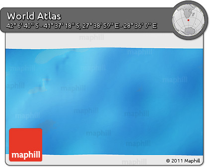 Physical 3D Map of the Area around 41° 51' 59" S, 28° 7' 30" E