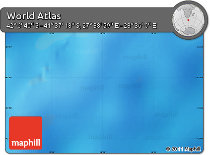 Physical Map of the Area around 41° 51' 59" S, 28° 7' 30" E