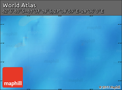 Physical Map of the Area around 41° 51' 59" S, 28° 7' 30" E