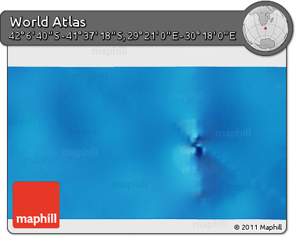 Physical 3D Map of the Area around 41° 51' 59" S, 29° 49' 30" E