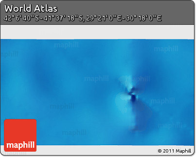 Physical 3D Map of the Area around 41° 51' 59" S, 29° 49' 30" E