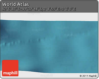 Satellite 3D Map of the Area around 41° 51' 59" S, 2° 37' 30" E