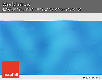Physical 3D Map of the Area around 41° 51' 59" S, 2° 28' 30" W
