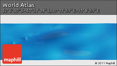Physical Panoramic Map of the Area around 41° 51' 59" S, 30° 40' 29" E