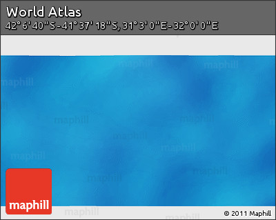 Physical 3D Map of the Area around 41° 51' 59" S, 31° 31' 29" E
