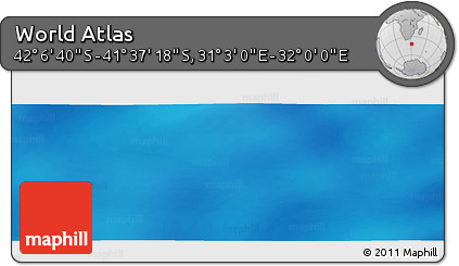 Physical Panoramic Map of the Area around 41° 51' 59" S, 31° 31' 29" E