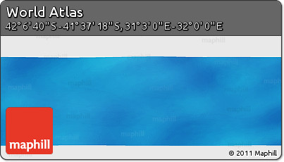 Physical Panoramic Map of the Area around 41° 51' 59" S, 31° 31' 29" E