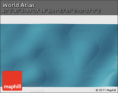 Satellite 3D Map of the Area around 41° 51' 59" S, 32° 22' 30" E
