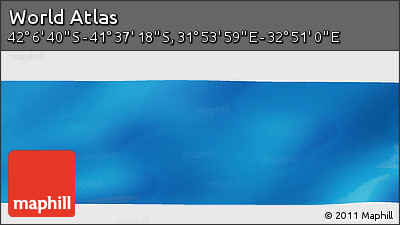 Physical Panoramic Map of the Area around 41° 51' 59" S, 32° 22' 30" E