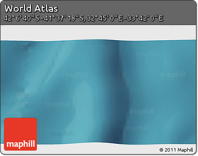 Satellite 3D Map of the Area around 41° 51' 59" S, 33° 13' 30" E