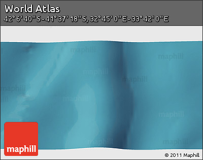 Satellite 3D Map of the Area around 41° 51' 59" S, 33° 13' 30" E