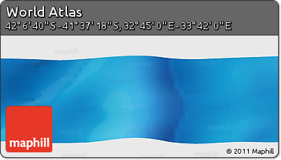 Physical Panoramic Map of the Area around 41° 51' 59" S, 33° 13' 30" E
