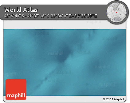 Satellite 3D Map of the Area around 41° 51' 59" S, 34° 4' 30" E