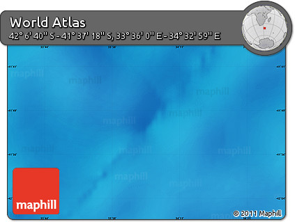 Physical Map of the Area around 41° 51' 59" S, 34° 4' 30" E
