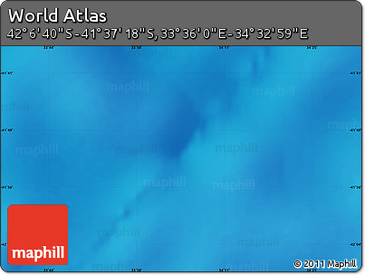 Physical Map of the Area around 41° 51' 59" S, 34° 4' 30" E