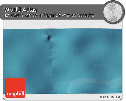 Satellite 3D Map of the Area around 41° 51' 59" S, 34° 55' 29" E