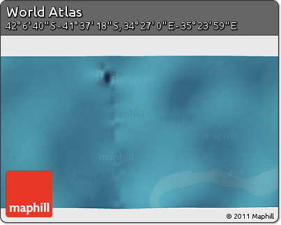 Satellite 3D Map of the Area around 41° 51' 59" S, 34° 55' 29" E