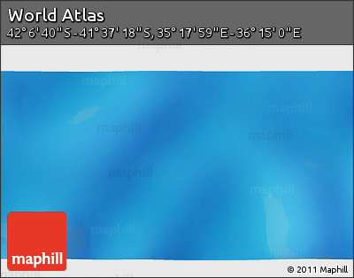 Physical 3D Map of the Area around 41° 51' 59" S, 35° 46' 29" E