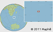 Savanna Style Location Map of the area around 41° 51' 59" S, 36° 37' 30" E
