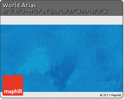 Political 3D Map of the Area around 41° 51' 59" S, 38° 10' 29" W