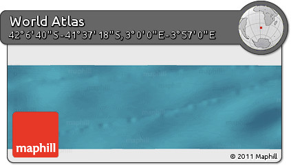 Satellite Panoramic Map of the Area around 41° 51' 59" S, 3° 28' 30" E
