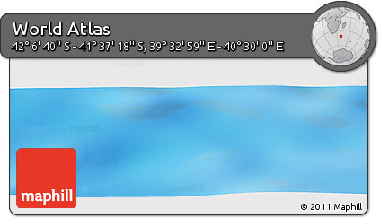 Physical Panoramic Map of the Area around 41° 51' 59" S, 40° 1' 29" E