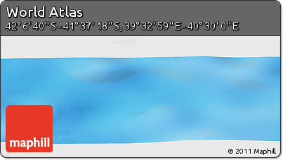Physical Panoramic Map of the Area around 41° 51' 59" S, 40° 1' 29" E