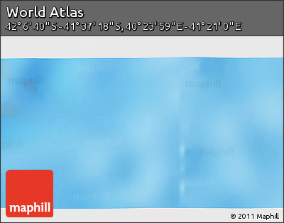 Physical 3D Map of the Area around 41° 51' 59" S, 40° 52' 30" E