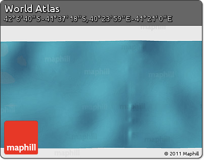 Satellite 3D Map of the Area around 41° 51' 59" S, 40° 52' 30" E