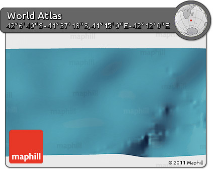 Satellite 3D Map of the Area around 41° 51' 59" S, 41° 43' 30" E