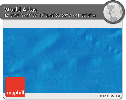 Physical 3D Map of the Area around 41° 51' 59" S, 42° 25' 29" W
