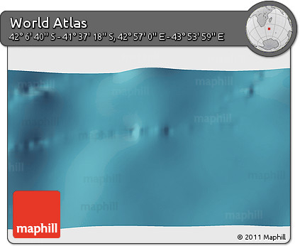Satellite 3D Map of the Area around 41° 51' 59" S, 43° 25' 29" E