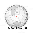 Outline Map of the Area around 41° 51' 59" S, 43° 25' 29" E, rectangular outline